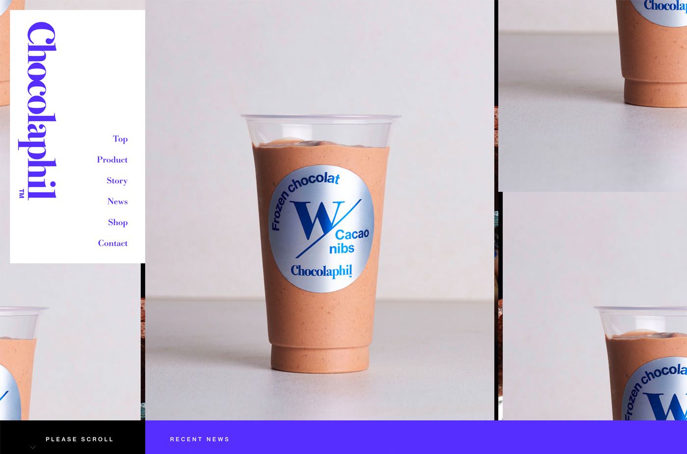 Chocolaphil | ガトーショコラ専門店ウェブサイトの画面キャプチャ画像
