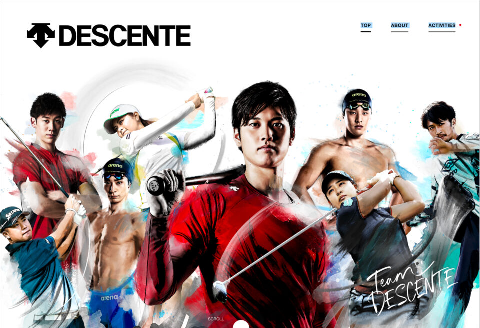 Team DESCENTEプロジェクト｜株式会社デサントウェブサイトの画面キャプチャ画像