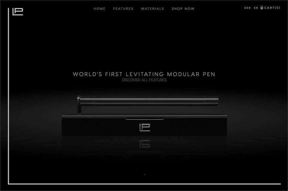 Levit Pen | Next Generation Designer Pen for Modern Writingウェブサイトの画面キャプチャ画像