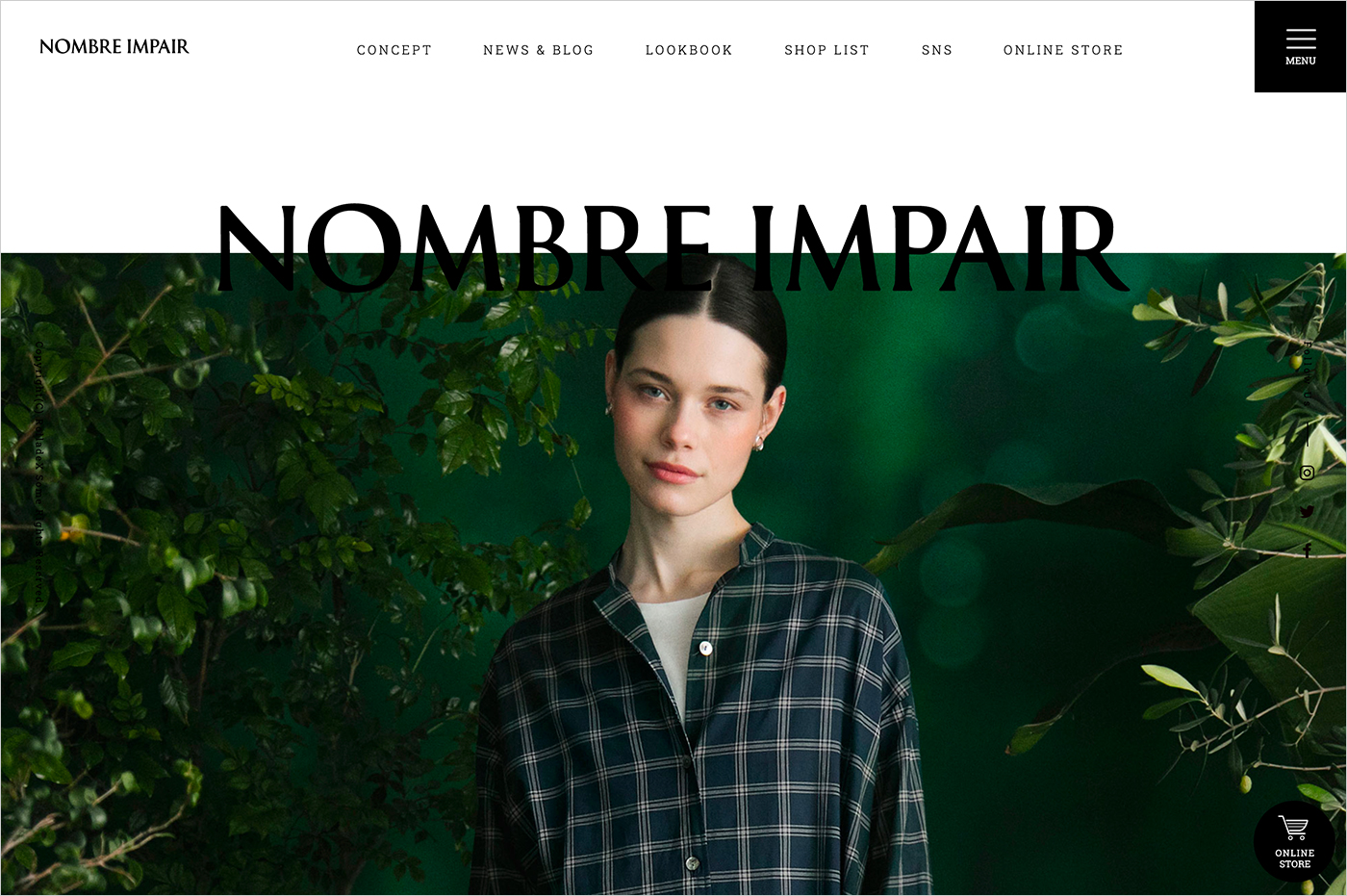 NOMBRE IMPAIRウェブサイトの画面キャプチャ画像