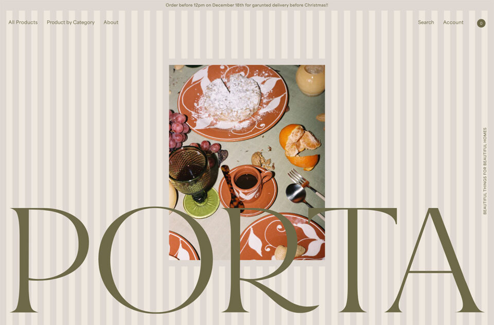 PORTAウェブサイトの画面キャプチャ画像