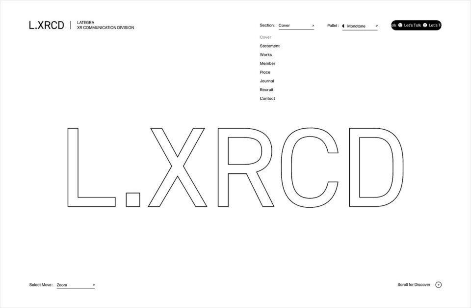 XR COMMUNICATION DIVISION｜LATEGRA,Inc.ウェブサイトの画面キャプチャ画像