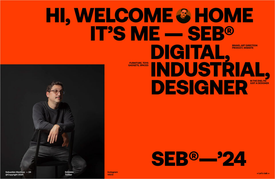 Seb® → Designerウェブサイトの画面キャプチャ画像