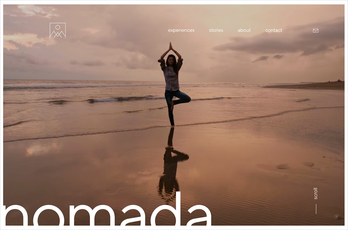 nomadaウェブサイトの画面キャプチャ画像