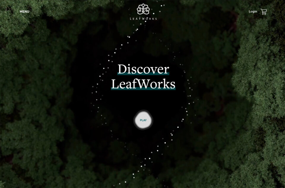 LeafWorks Marketplaceウェブサイトの画面キャプチャ画像