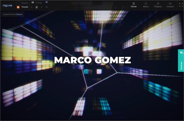 mgz.me [ Marco Gomez ]ウェブサイトの画面キャプチャ画像