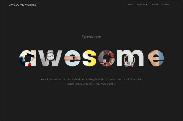 AwesomeDaddies | Web Design.ウェブサイトの画面キャプチャ画像