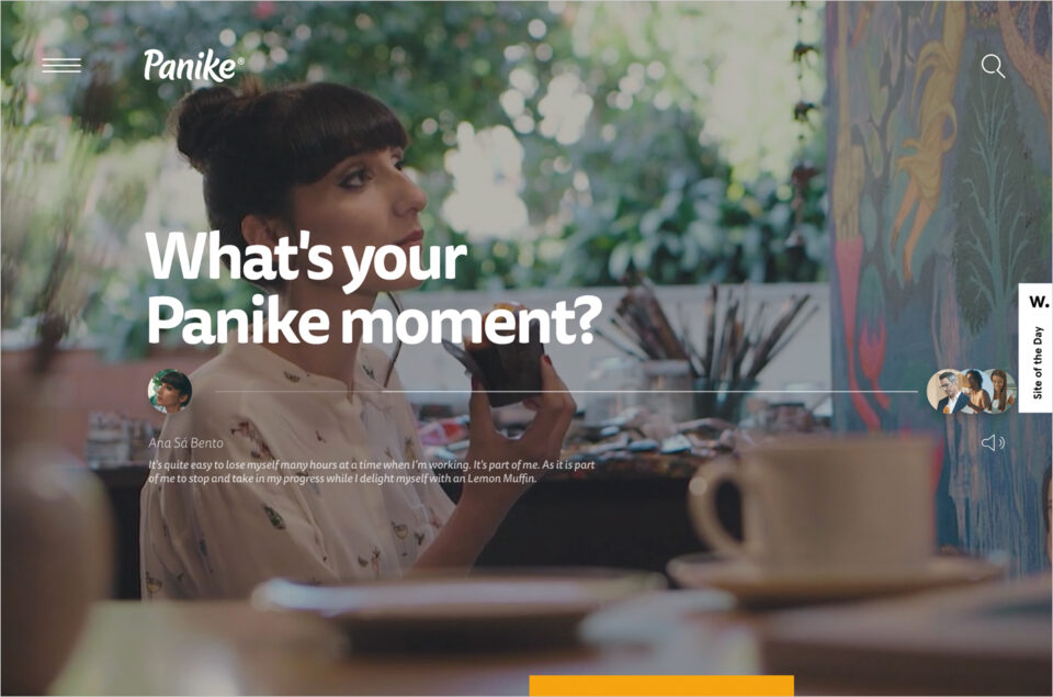 Panike — Pastry & Bakeryウェブサイトの画面キャプチャ画像