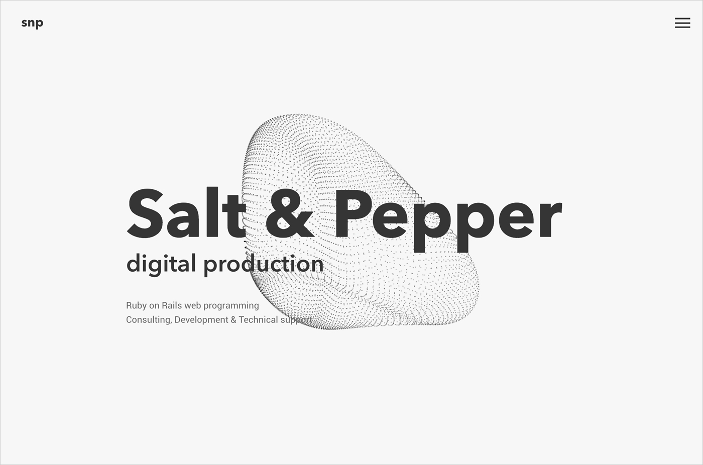 Salt & Pepperウェブサイトの画面キャプチャ画像