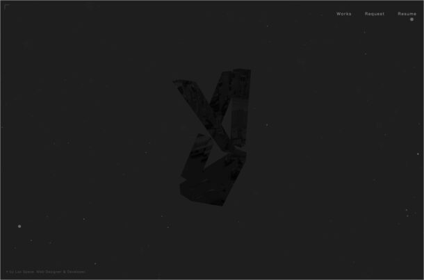 Lax Space: Digital Designer & Developer”ウェブサイトの画面キャプチャ画像