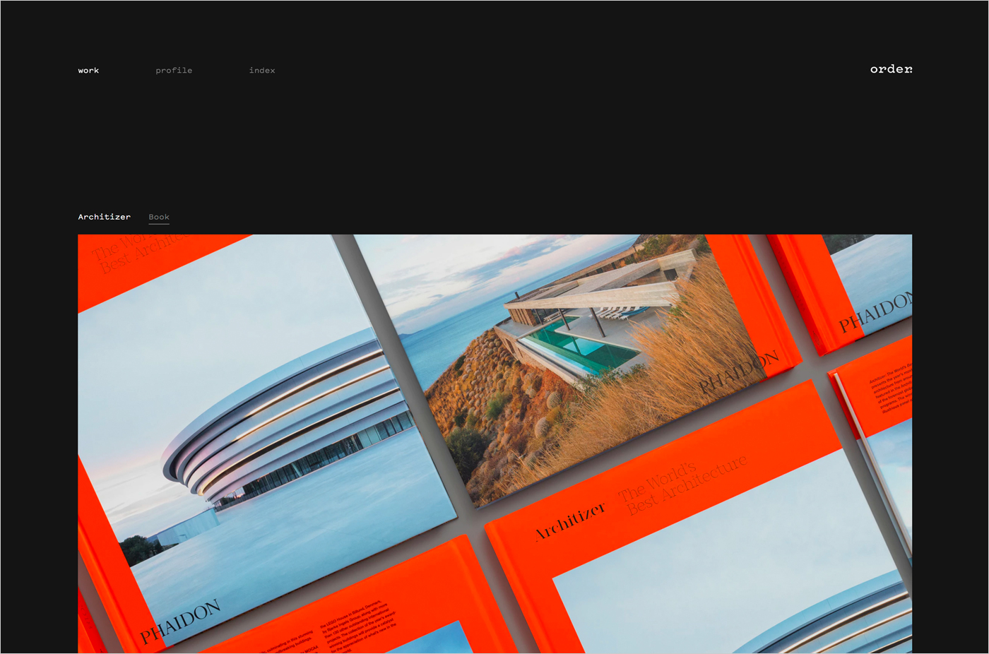 Order – Designウェブサイトの画面キャプチャ画像