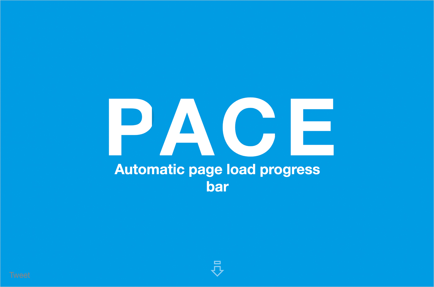 PACE — Automatic page load progress barsウェブサイトの画面キャプチャ画像