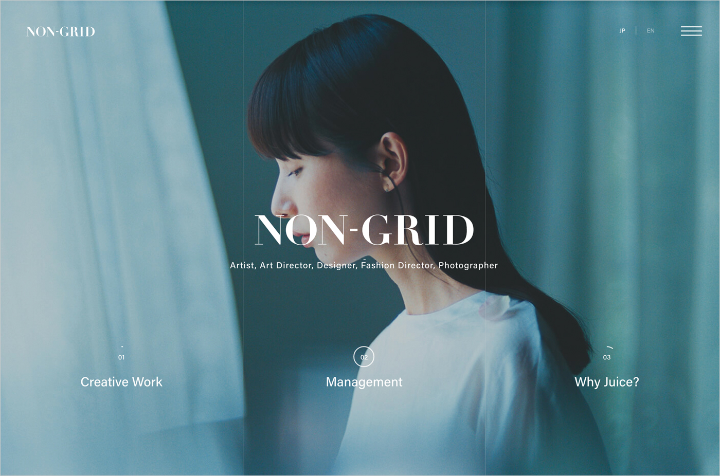 NON-GRID INC.ウェブサイトの画面キャプチャ画像