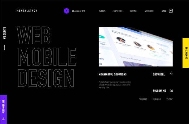 Software Development and Design | Mentalstackウェブサイトの画面キャプチャ画像