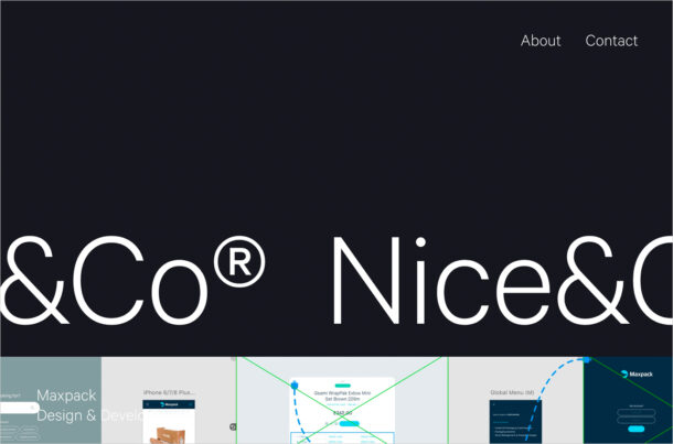 Shaping Brands Through Modern Digital | Nice&Co® Agencyウェブサイトの画面キャプチャ画像