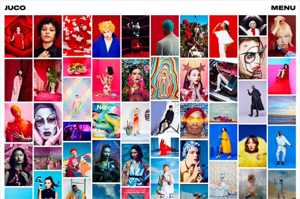 Color — JUCO Photoウェブサイトの画面キャプチャ画像