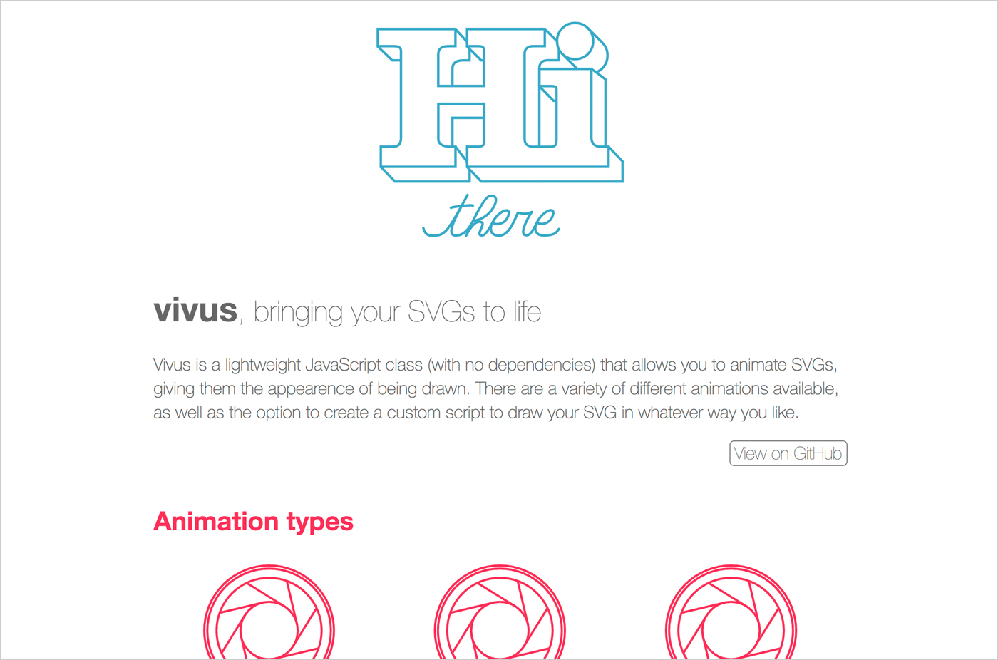 vivus.js  |  svg animationウェブサイトの画面キャプチャ画像