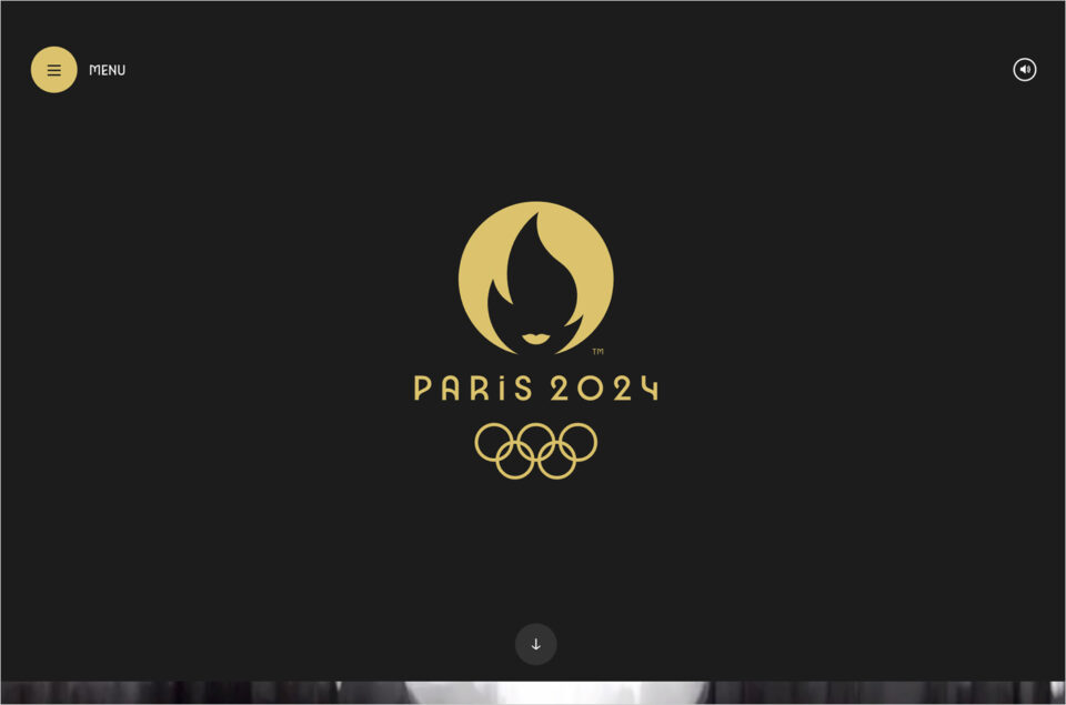 Paris 2024ウェブサイトの画面キャプチャ画像