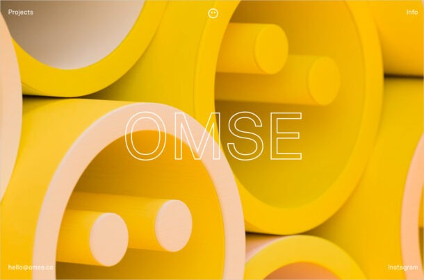 OMSE – Design consultancy in Londonウェブサイトの画面キャプチャ画像