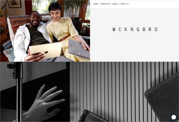MCKNGBRDウェブサイトの画面キャプチャ画像