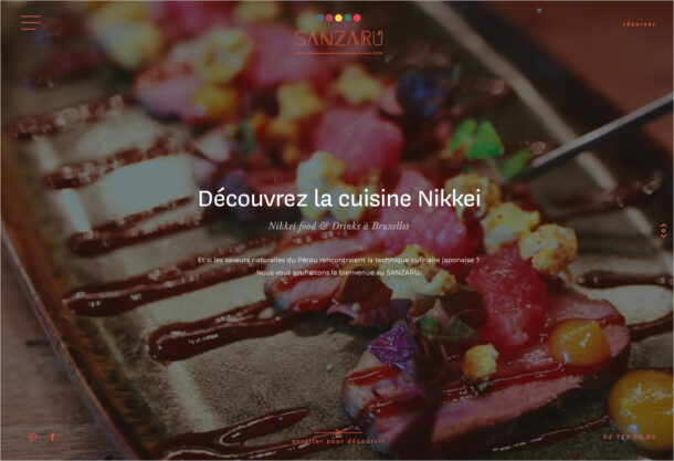 La cuisine Nikkei s’installe à Bruxelles ! | Sanzaruウェブサイトの画面キャプチャ画像
