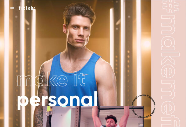 fitlab: personal training, lifestyle changing, exclusive gym.ウェブサイトの画面キャプチャ画像