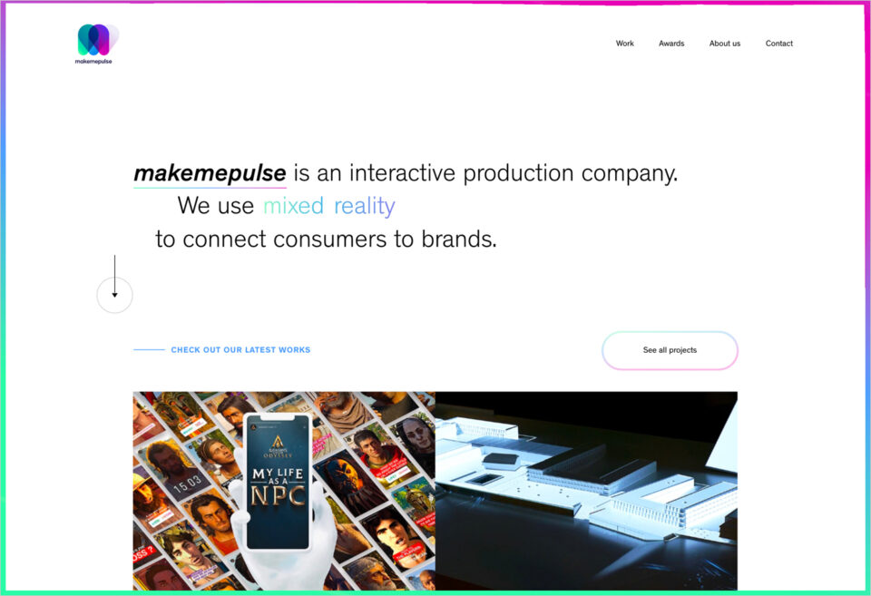 makemepulseウェブサイトの画面キャプチャ画像