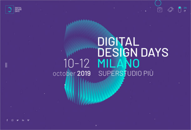 Digital Design Daysウェブサイトの画面キャプチャ画像