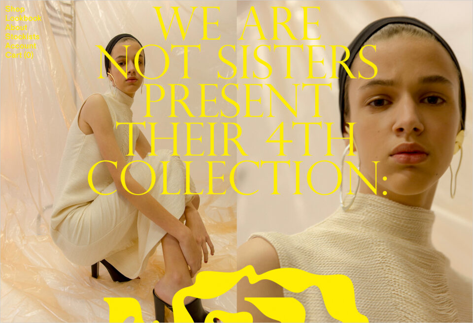 We Are Not Sistersウェブサイトの画面キャプチャ画像