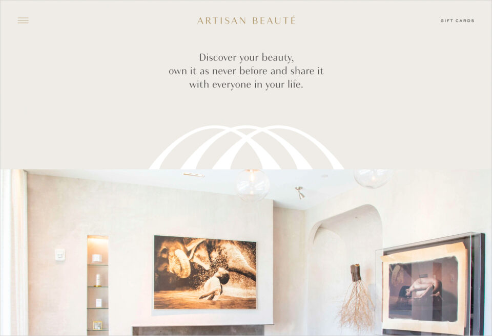 Artisan Beauté – Buckhead, GAウェブサイトの画面キャプチャ画像