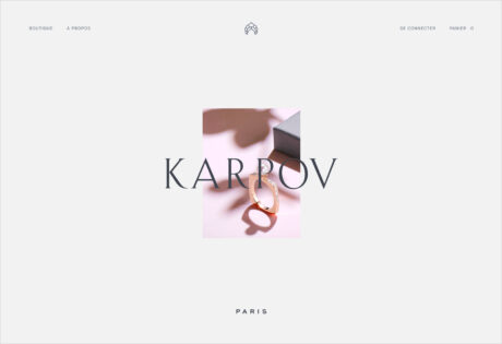 Karpov Parisウェブサイトの画面キャプチャ画像