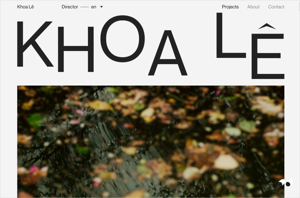 Khoa Lê – Directorウェブサイトの画面キャプチャ画像