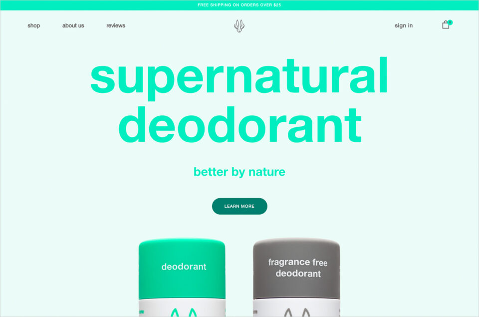 Hume Supernatural – All Natural Deodorant That Works! – humesupernaturalウェブサイトの画面キャプチャ画像