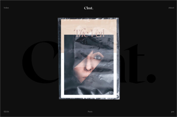 Clement Merouani — Art Director & Photographerウェブサイトの画面キャプチャ画像