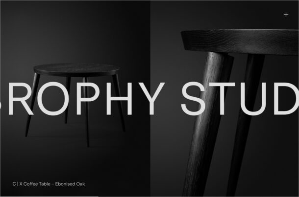 Studio Brophyウェブサイトの画面キャプチャ画像