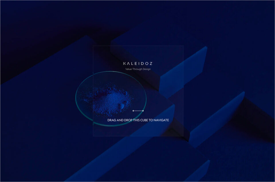 Kaleidoz – Value Through Designウェブサイトの画面キャプチャ画像