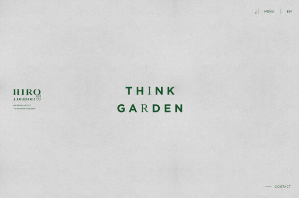 田邑嘉浩｜HIRO.LONDON｜GARDEN ARTIST – HIRO.LONDONウェブサイトの画面キャプチャ画像