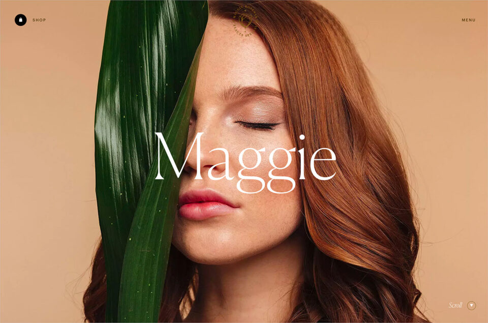 Maggie Roseウェブサイトの画面キャプチャ画像