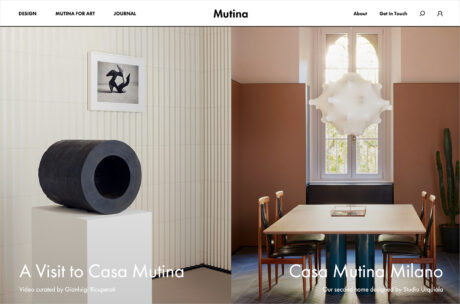 Mutinaウェブサイトの画面キャプチャ画像
