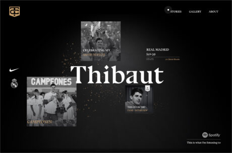 Thibaut Courtoisウェブサイトの画面キャプチャ画像