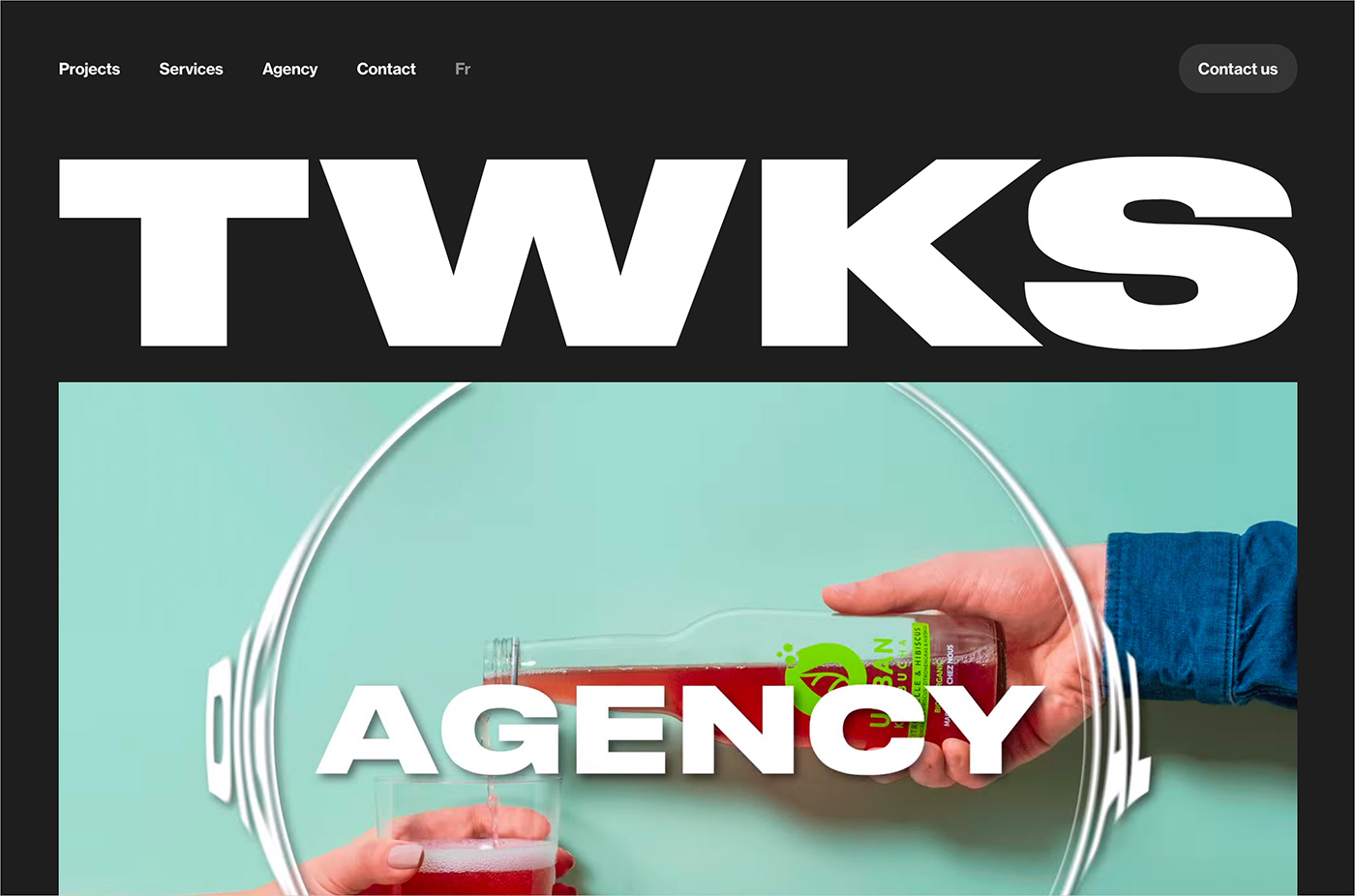 TWKS – Creative digital agency, Genevaウェブサイトの画面キャプチャ画像