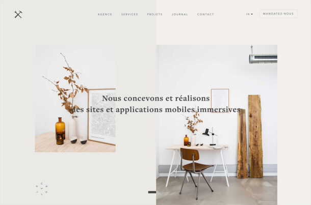 Belle Epoque : Agence Webdesign & Développement Web à Parisウェブサイトの画面キャプチャ画像