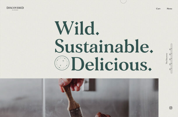 Discovered Wildfoods – Discovered Foodsウェブサイトの画面キャプチャ画像