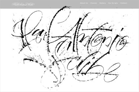 Paul Antonio Scribe – Fine calligraphy and stationeryウェブサイトの画面キャプチャ画像