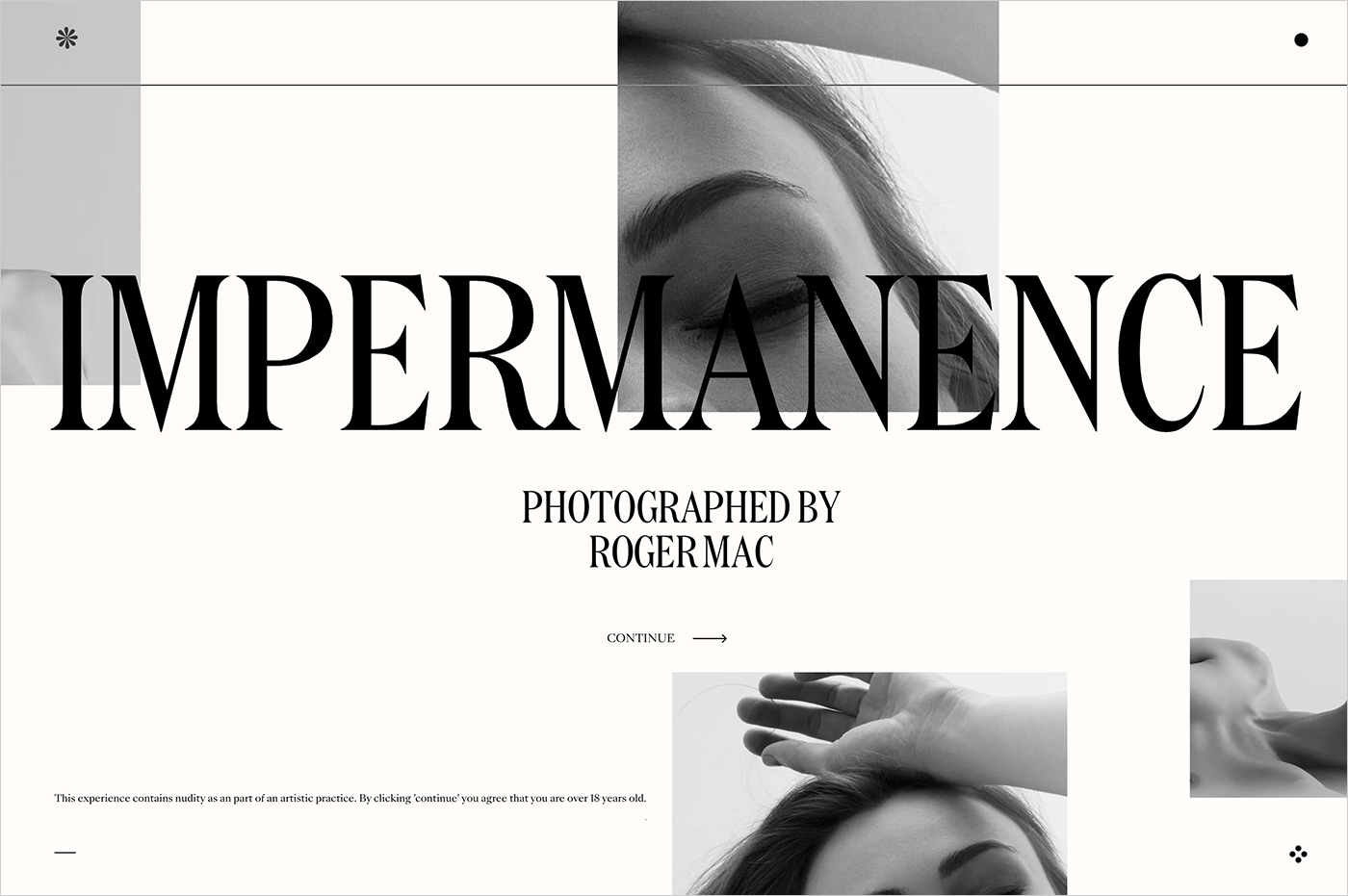 Impermanence — Photographed by Roger Macウェブサイトの画面キャプチャ画像