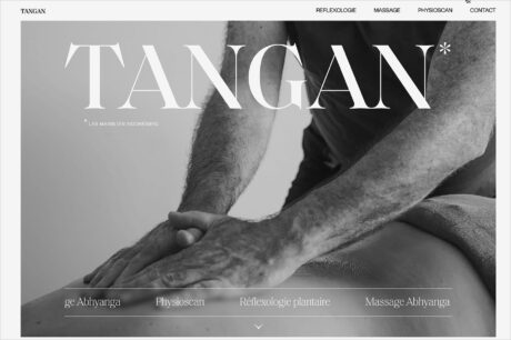 Tangan – Réflexologie plantaire, massage Abhyanga et Physioscan.ウェブサイトの画面キャプチャ画像