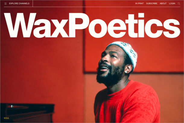 Wax Poeticsウェブサイトの画面キャプチャ画像