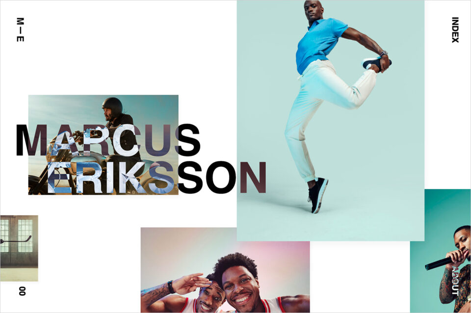 Marcus Erikssonウェブサイトの画面キャプチャ画像