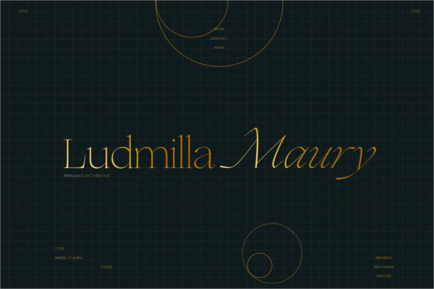 Ludmilla Mauryウェブサイトの画面キャプチャ画像