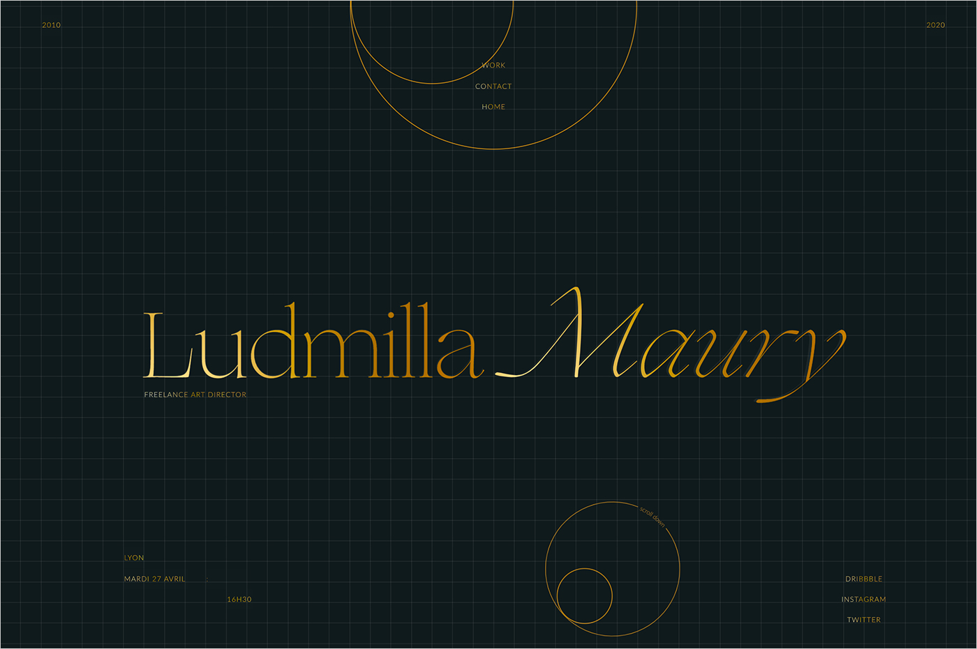 Ludmilla Mauryウェブサイトの画面キャプチャ画像